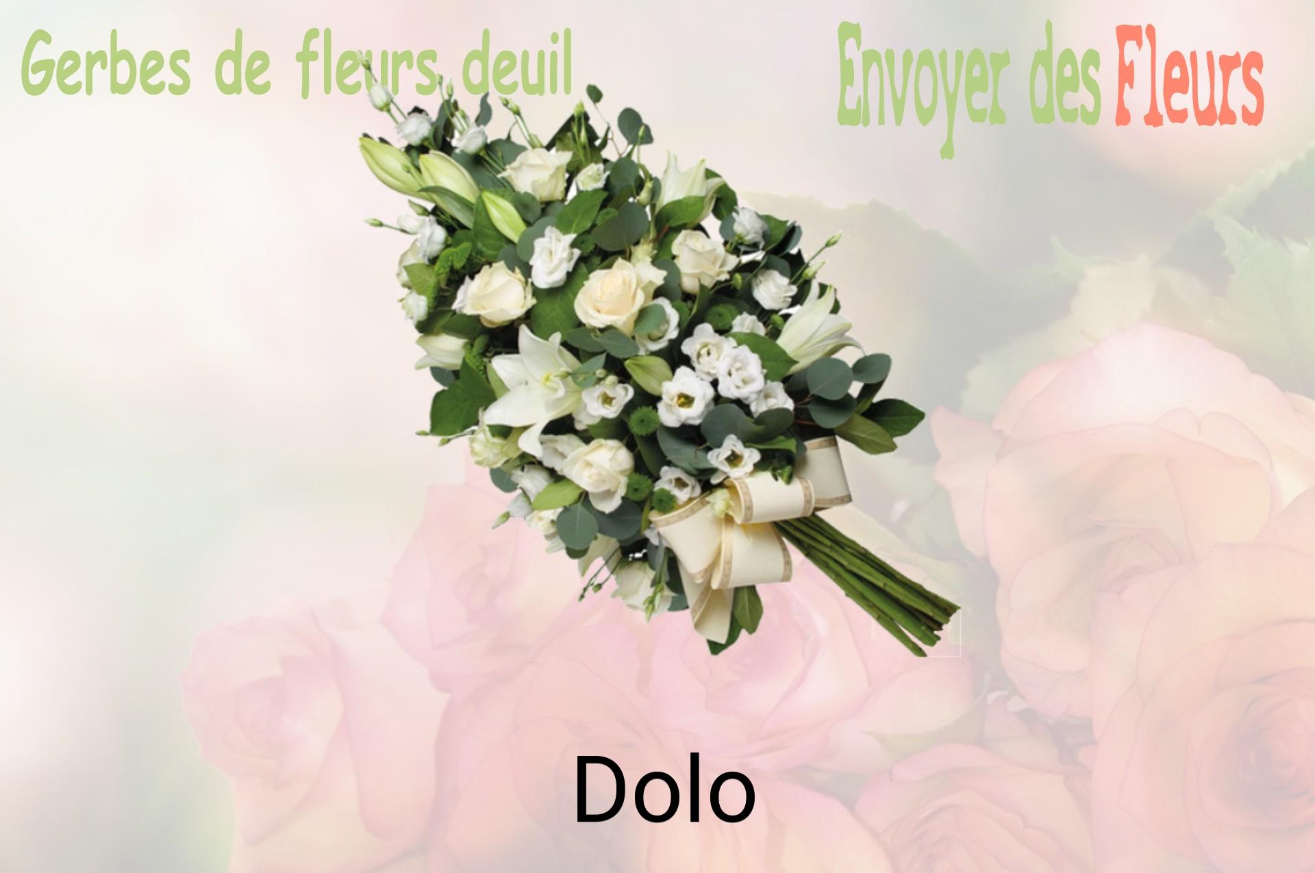Gerbe de fleurs de deuil livrée à Dolo